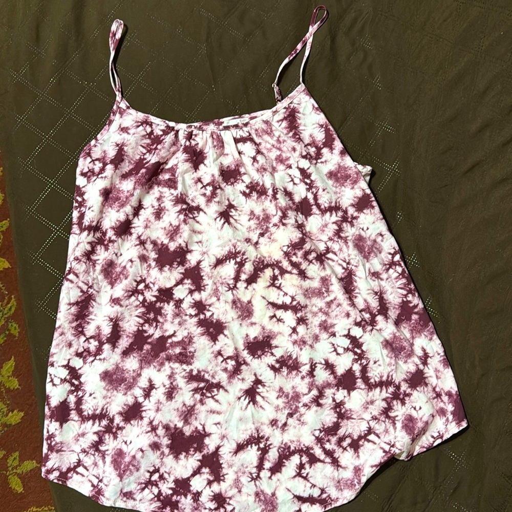PURPLE EGGPLANT PRINT CAMISOLE